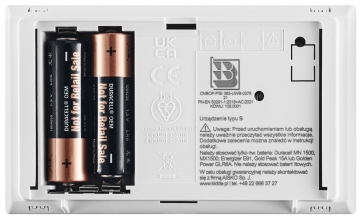 Znak budowlany B dla czujnika tlenku węgla Kidde K7CO