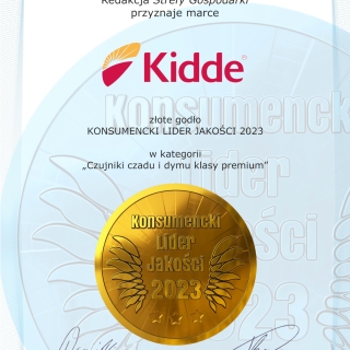 Dyplom Konsumencki Lider Jakości 2023