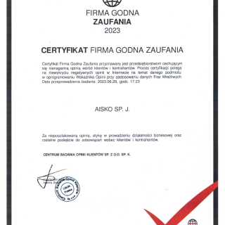 Firma Godna Zaufania 2023