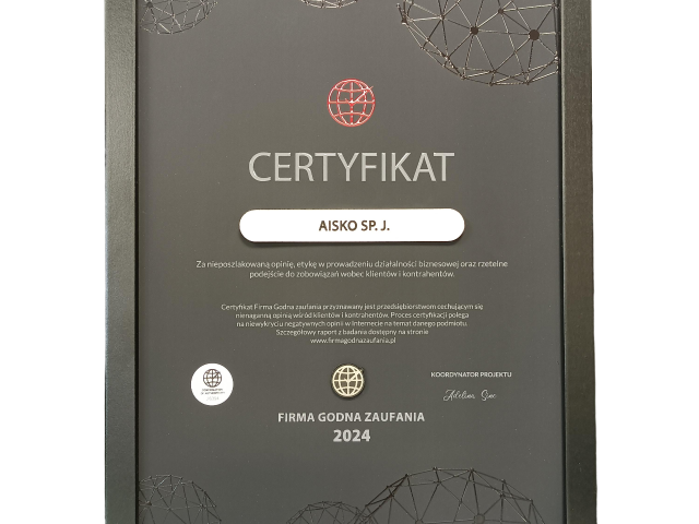 <!-- 20240321 -->Aisko firmą godną zaufania <!-- 20240321 -->Aisko firmą godną zaufania