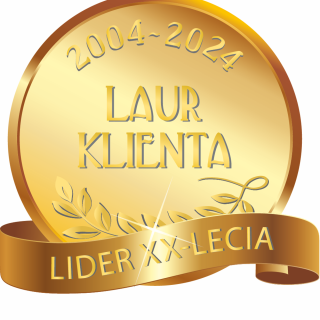 Godło Laur Klienta - Lider XX lecia - 2004 - 2024
