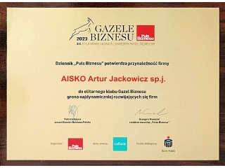 <!-- 20241129 -->Aisko wśród laureatów e-Gazel Biznesu 2023