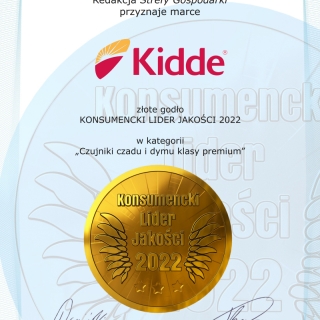 Dyplom Konsumencki Lider Jakości 2022