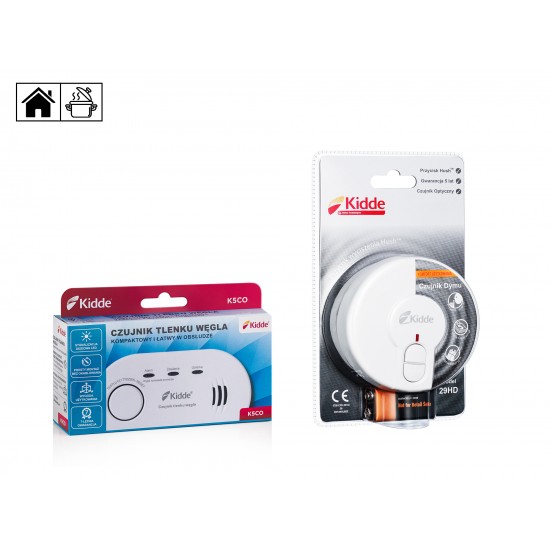 Basic package - carbon monoxide and smoke detector