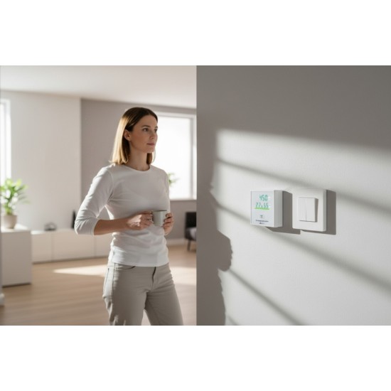 Monitor CO2 / Temp / RH z wyjściem przekaźnikowym AZ 7731 zdjęcie