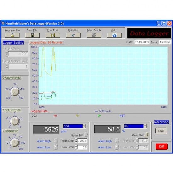 Multifunctional air parameters meter AZ 77535