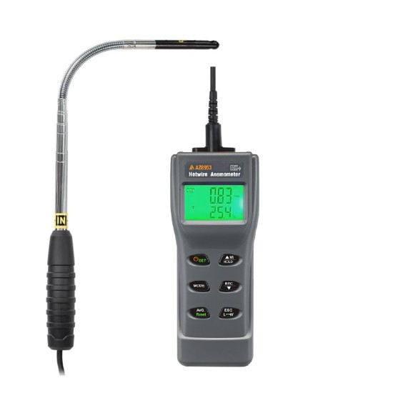 Termoanemometr hot wire AZ 8953 Urządzenia pomiarowe, Mierniki temperatury, Anemometry, Mierniki wielofunkcyjne, Termoanemometry zdjęcie