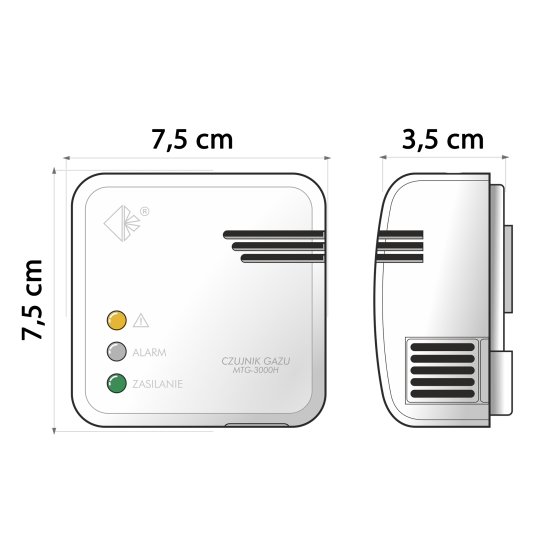 Czujnik gazów wybuchowych MTG-3000H