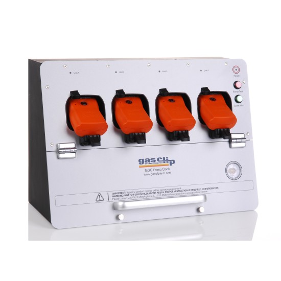 Multi Gas Clip docking and calibration station