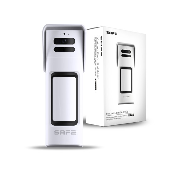 Zewnętrzny czujnik ruchu z fotoweryfikacją systemu  Safe Motion CAM Outdoor (PhoD)-biały zdjęcie