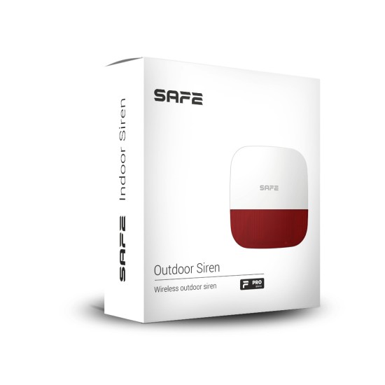 Syrena zewnętrzna systemu Safe Outdoor Siren-biały zdjęcie