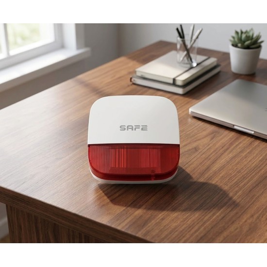 Syrena zewnętrzna systemu Safe Outdoor Siren-biały zdjęcie